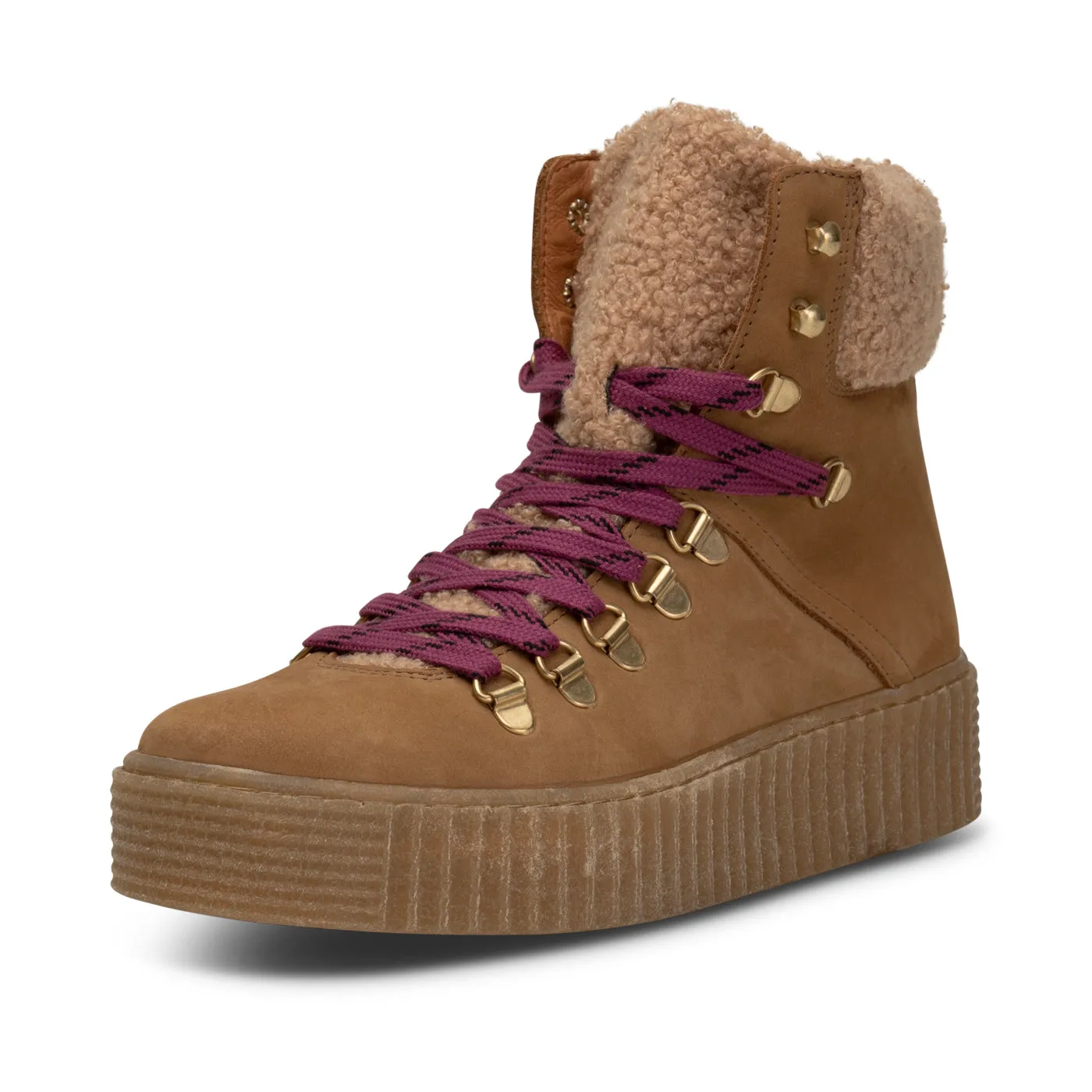 Agda Boot Nubuck Leather - CAMEL