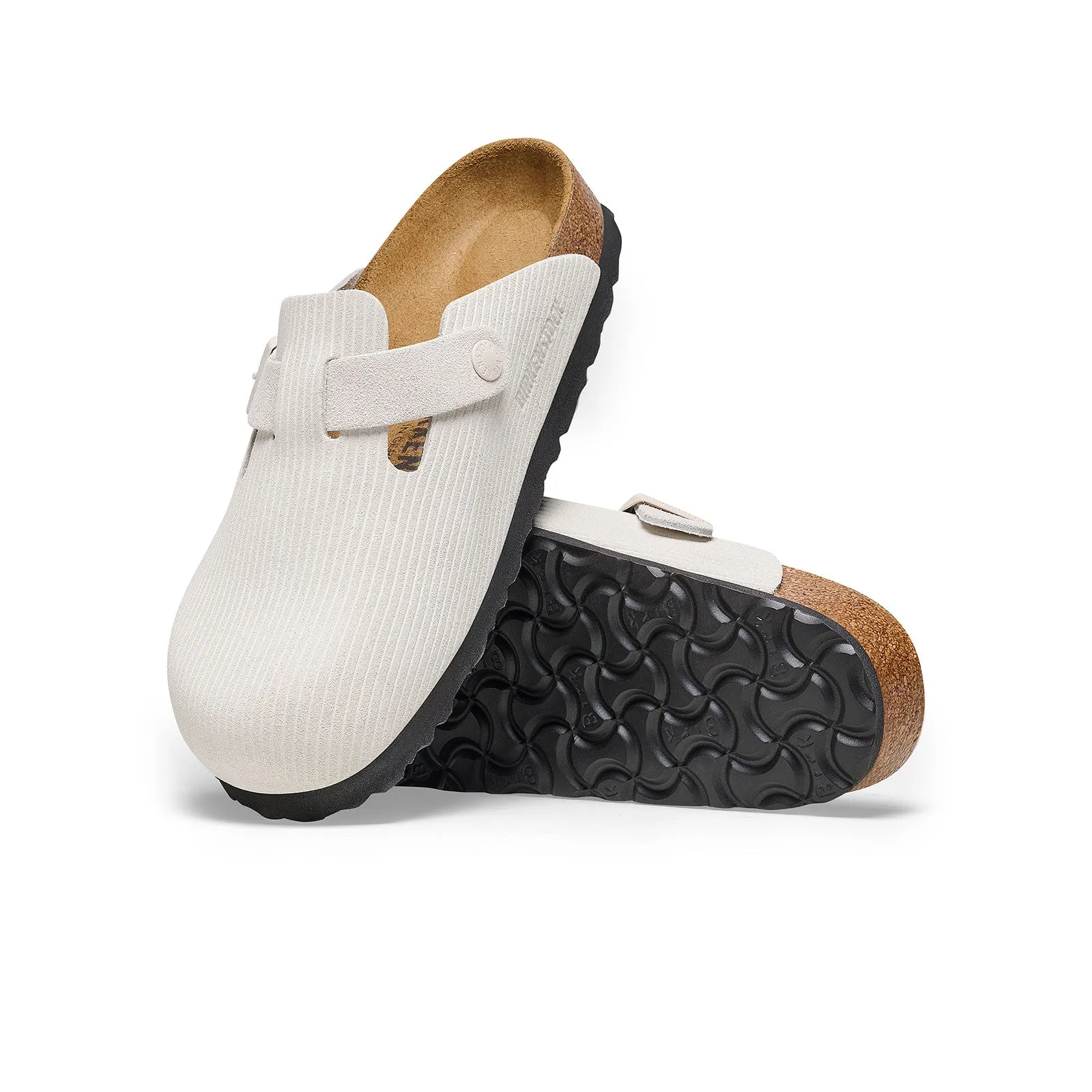 Birkenstock Boston Clog (Women) - Antique White Corduroy