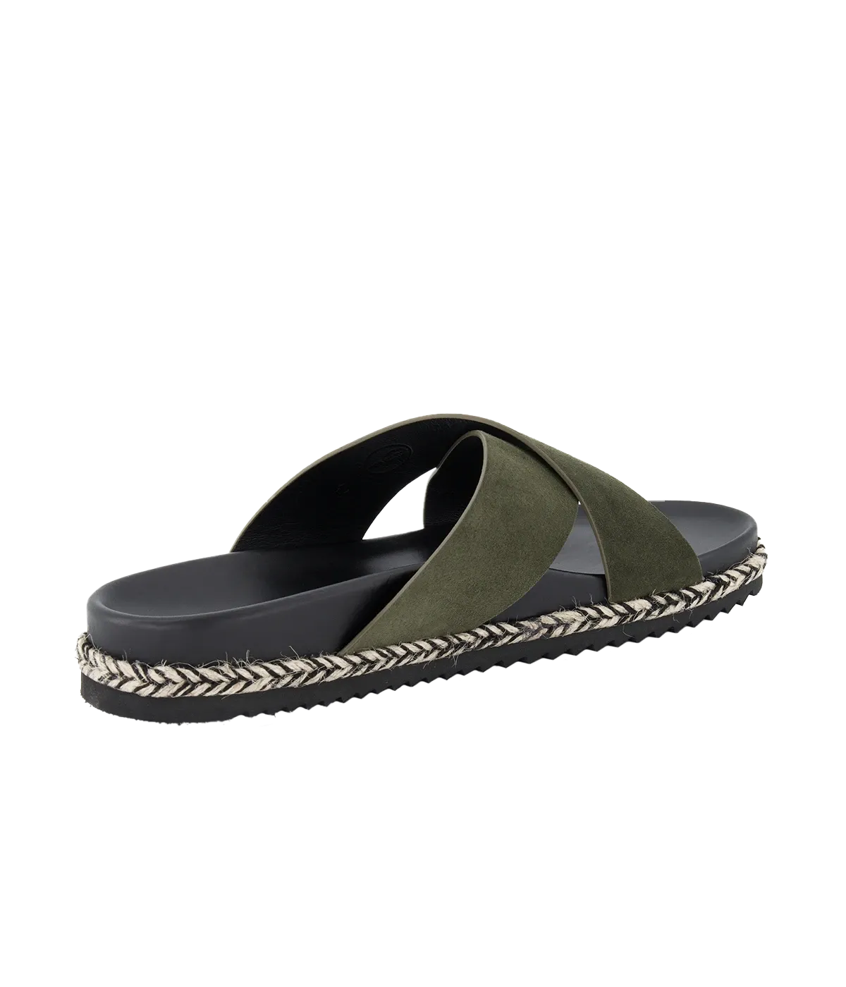 Breno Espadrille Sandal in Dark Olive