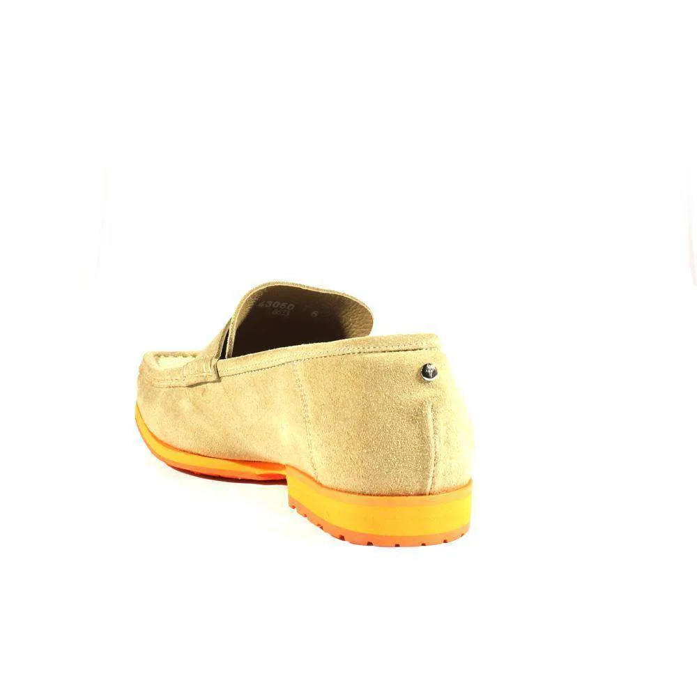 Cesare Paciotti Luxury Italian Men's Designer Shoes Sabbia Suede Beige Moccasins (CPM2355)