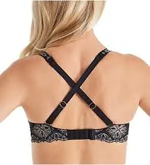 Chantelle Blue Winter Champs Elysees Memory Foam Convertible Straps Underwire Bra
