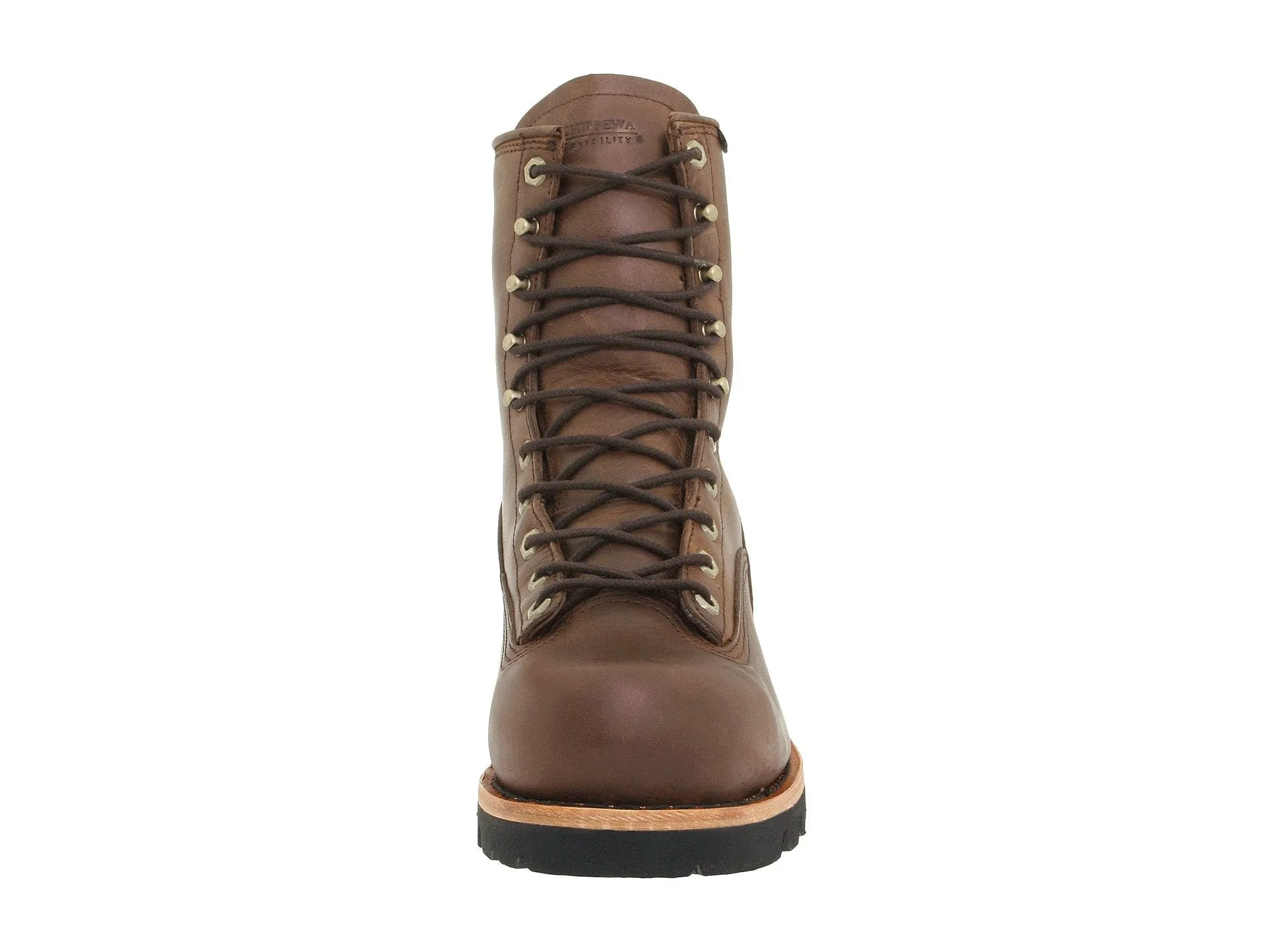 Chippewa 8" Bay Apache Insulated Waterproof Steel Toe Logger Boots, Brown