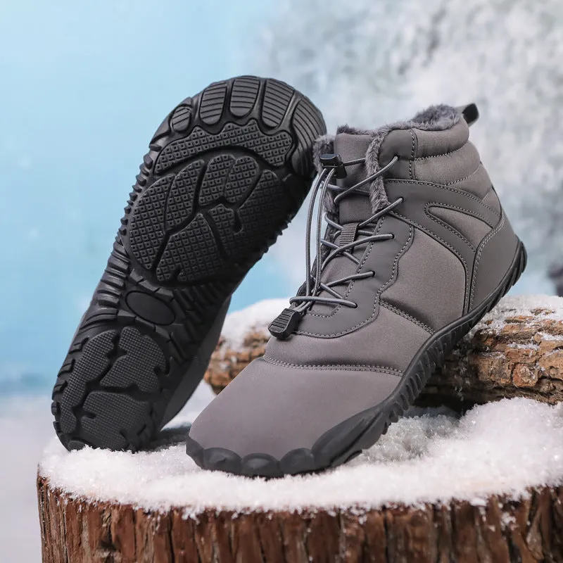 Couple Fleece-lined Hiking Shoes Non-slip Casual
