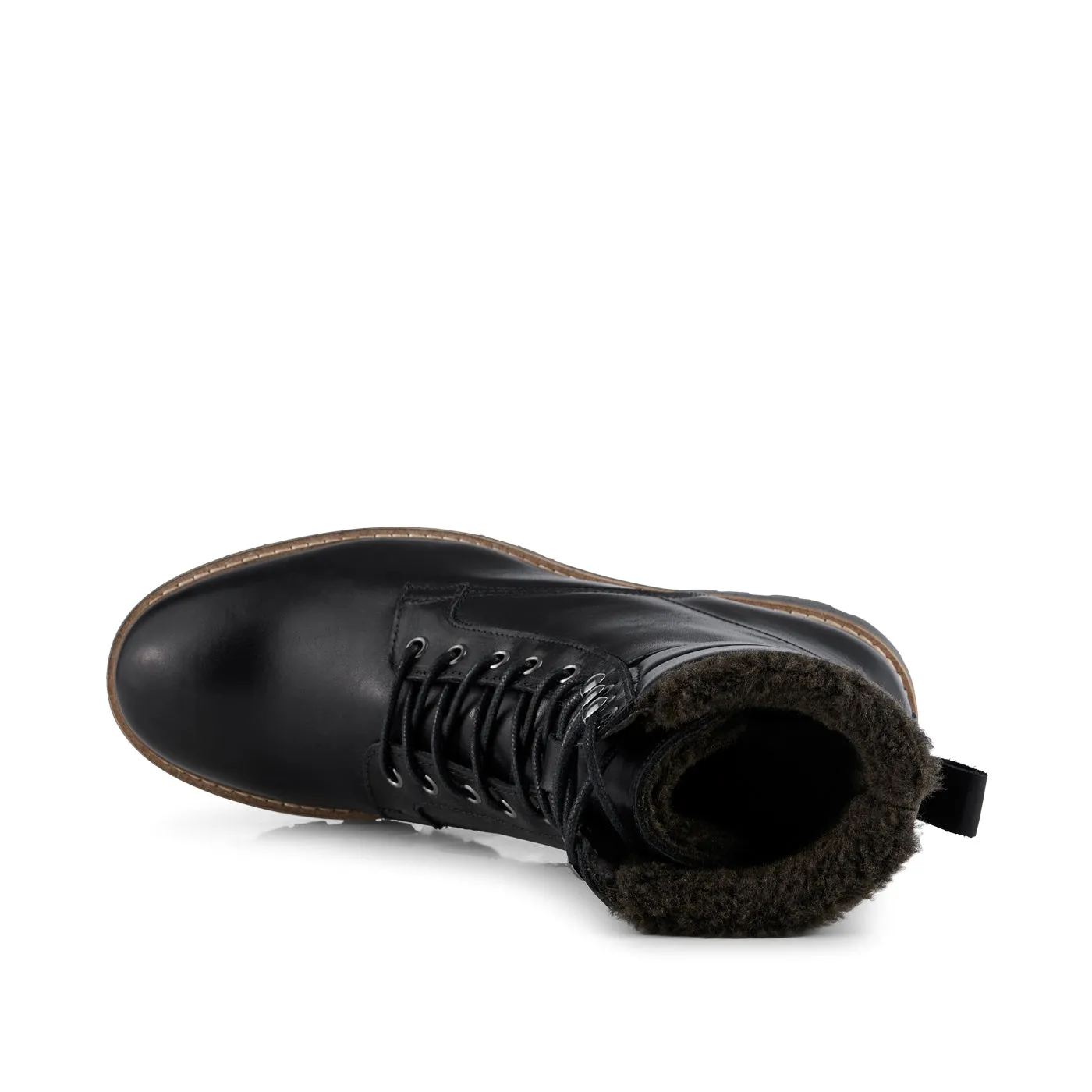 Cube warm boot leather - BLACK
