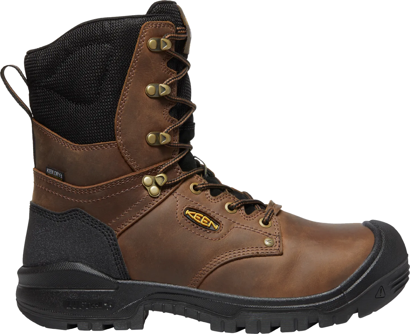 KEEN UTILITY INDEPENDENCE 8" INSULATED 600G WATERPROOF COMPOSITE TOE DARK EARTH/BLACK 1026830