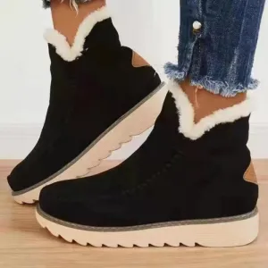 Matilda  | Fleece Lined Ankle Boots with Chunky Sole
