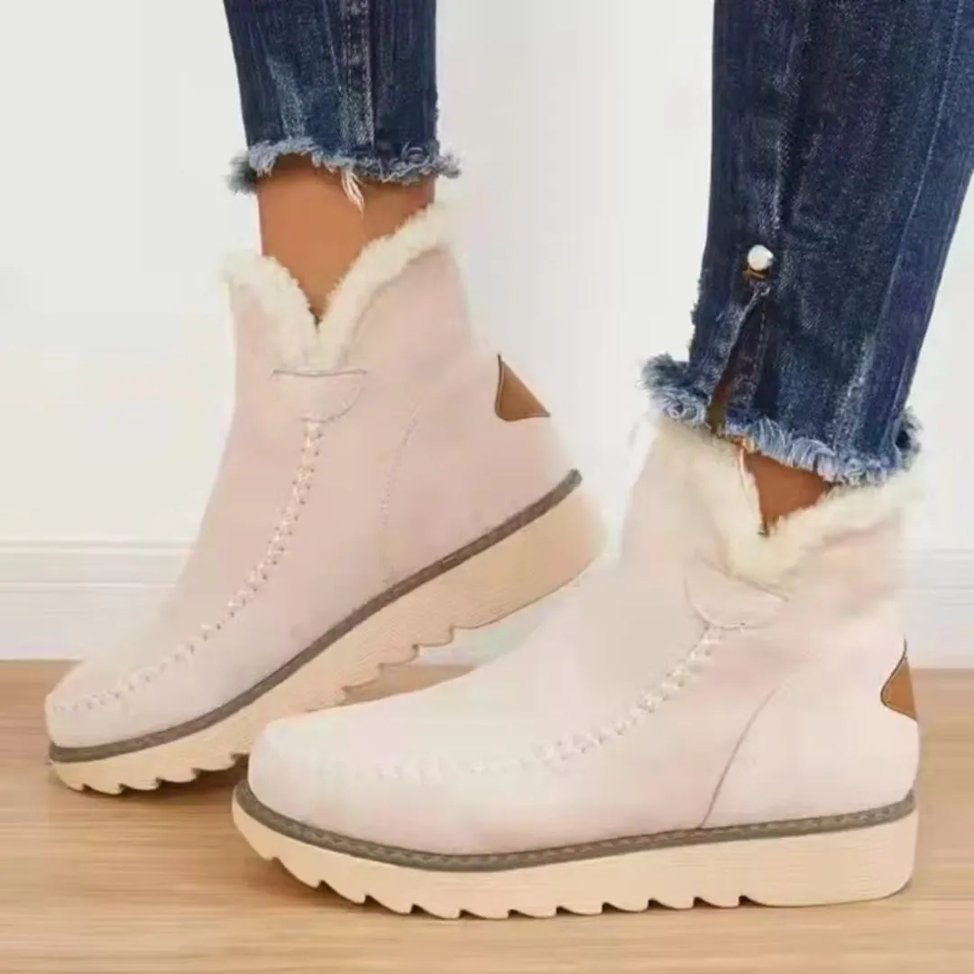 Matilda  | Fleece Lined Ankle Boots with Chunky Sole