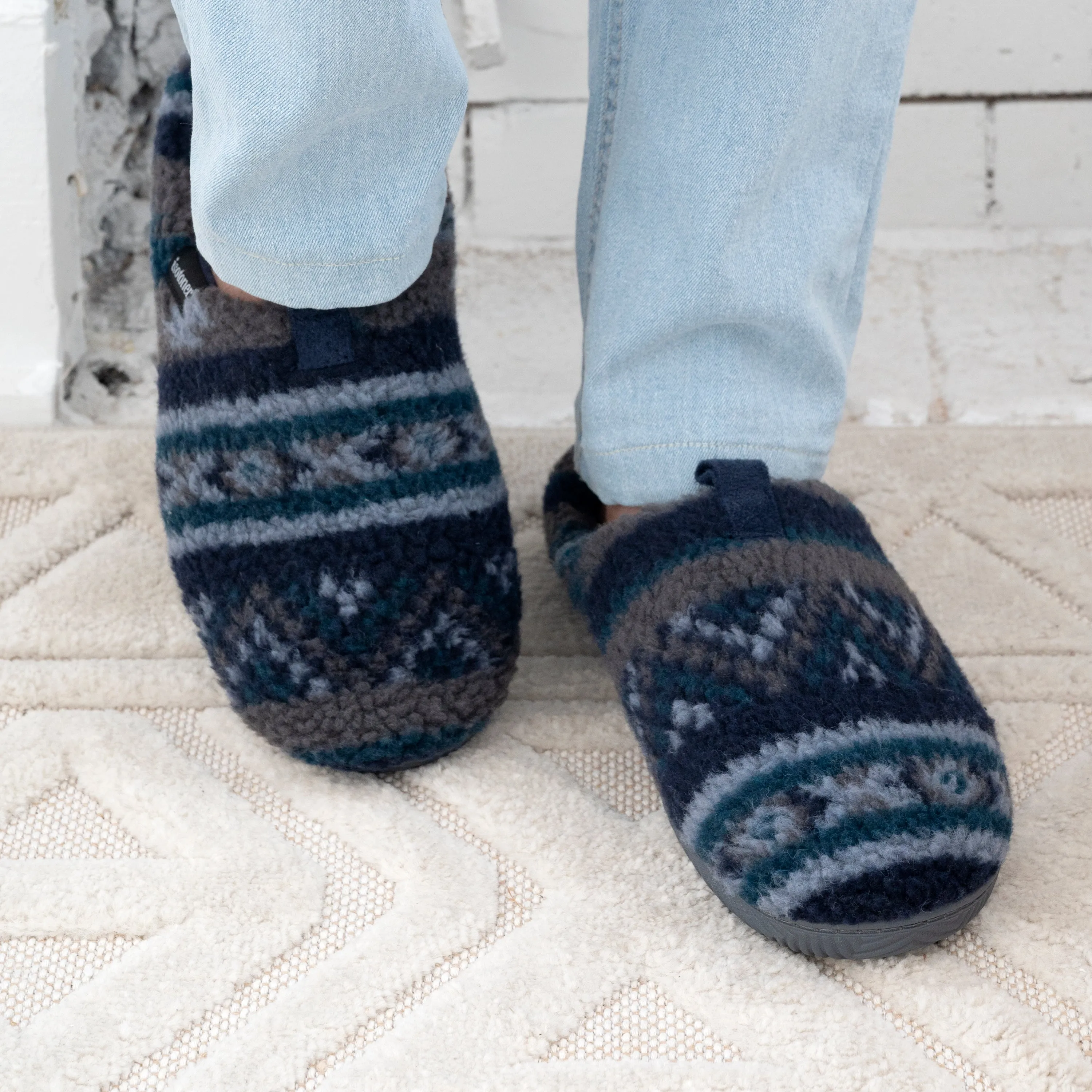 Men's Berber Greyson Clog Slippers with Advanced Memory Foam