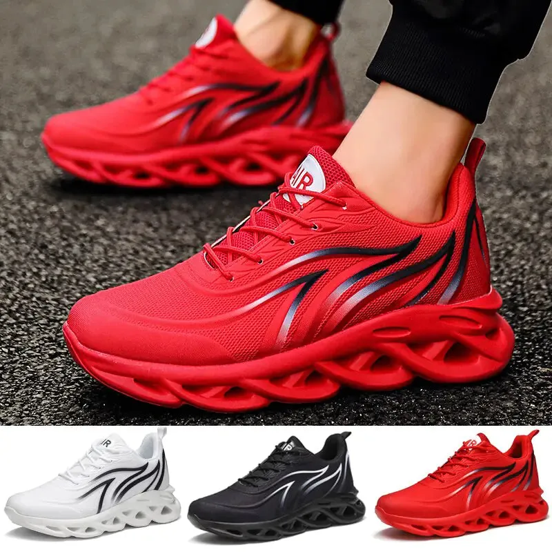 Men's Flame Printed Sports Trainers Sneakers