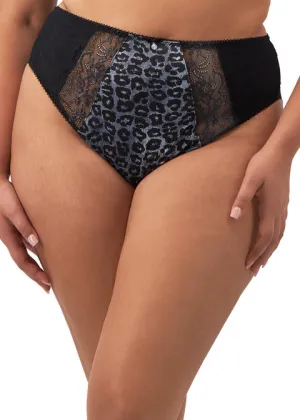 Morgan High Waist Brief-SNOW LEOPARD